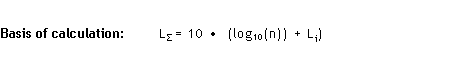 Formule - Calcul du niveau de pression acoustique