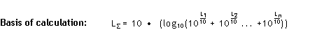 Formule 2 - Calcul du niveau de pression acoustique