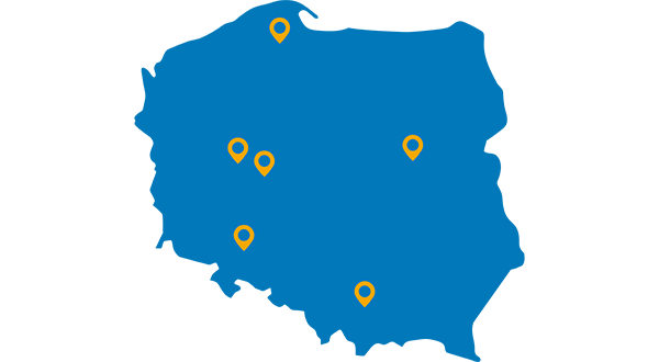 Osoby kontaktowe ALMiG - Polska - Mapa Osoby kontaktowe ALMiG - Polska - Mapa