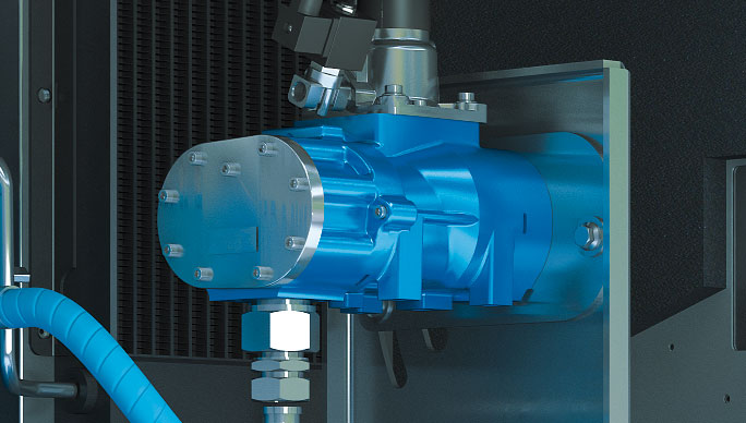 Compresseur à vis ALMiG COMBI - étage de compression