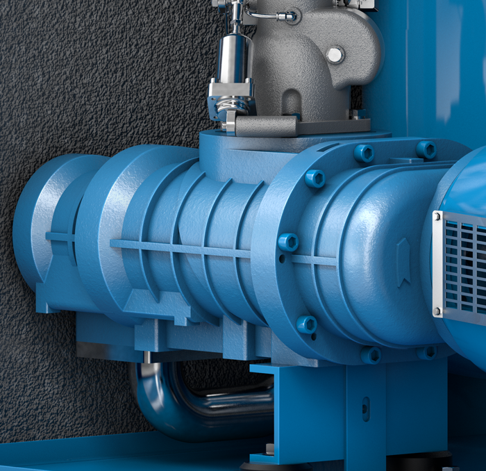 High-efficiency compressor stage - GEAR XP screw compressor