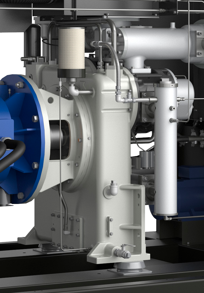ALMiG Screw compressor SIMPLEXX - Two-stage dry screw airend