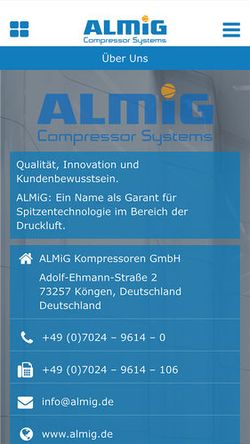 ALMiG Druckluftrechner App - Über uns ALMiG Druckluftrechner App - Über uns